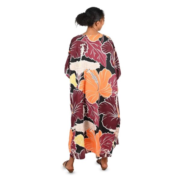 Curvy Neck long Lawn Kaftan Dress for Women in Pakistan