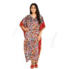 silk long kaftan dress