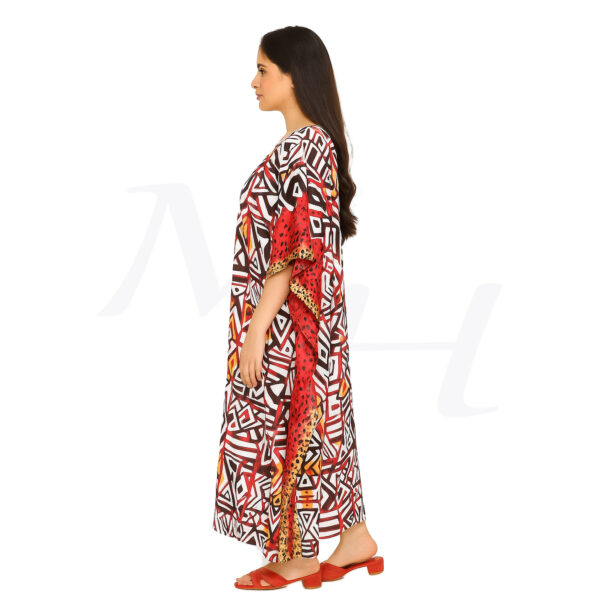 Stella Silk Kaftan Dress - Image 3