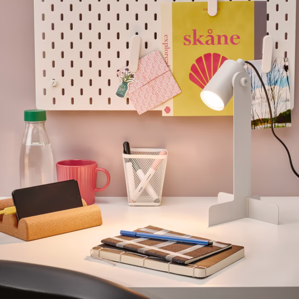 flottilj side table lamp beige color study room