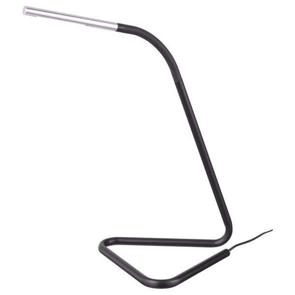 Study Lamp harte series black/silver colour white background
