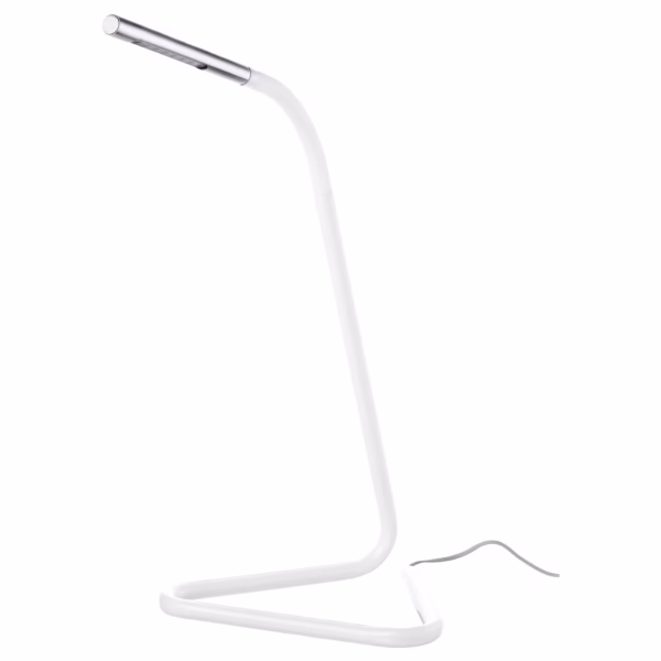 Study Lamp harte series white/silver colour white background