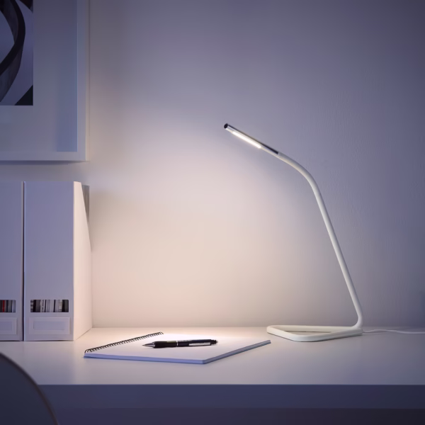 Study Lamp harte series white/silver colour