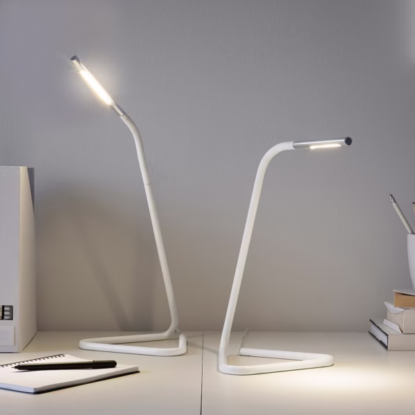 Study Lamp harte series white/silver colour dual setup