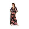 Floral Abaya Kaftan Dress Front
