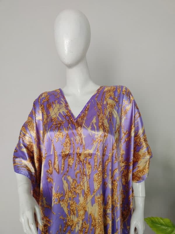 Silk kaftan long dress
