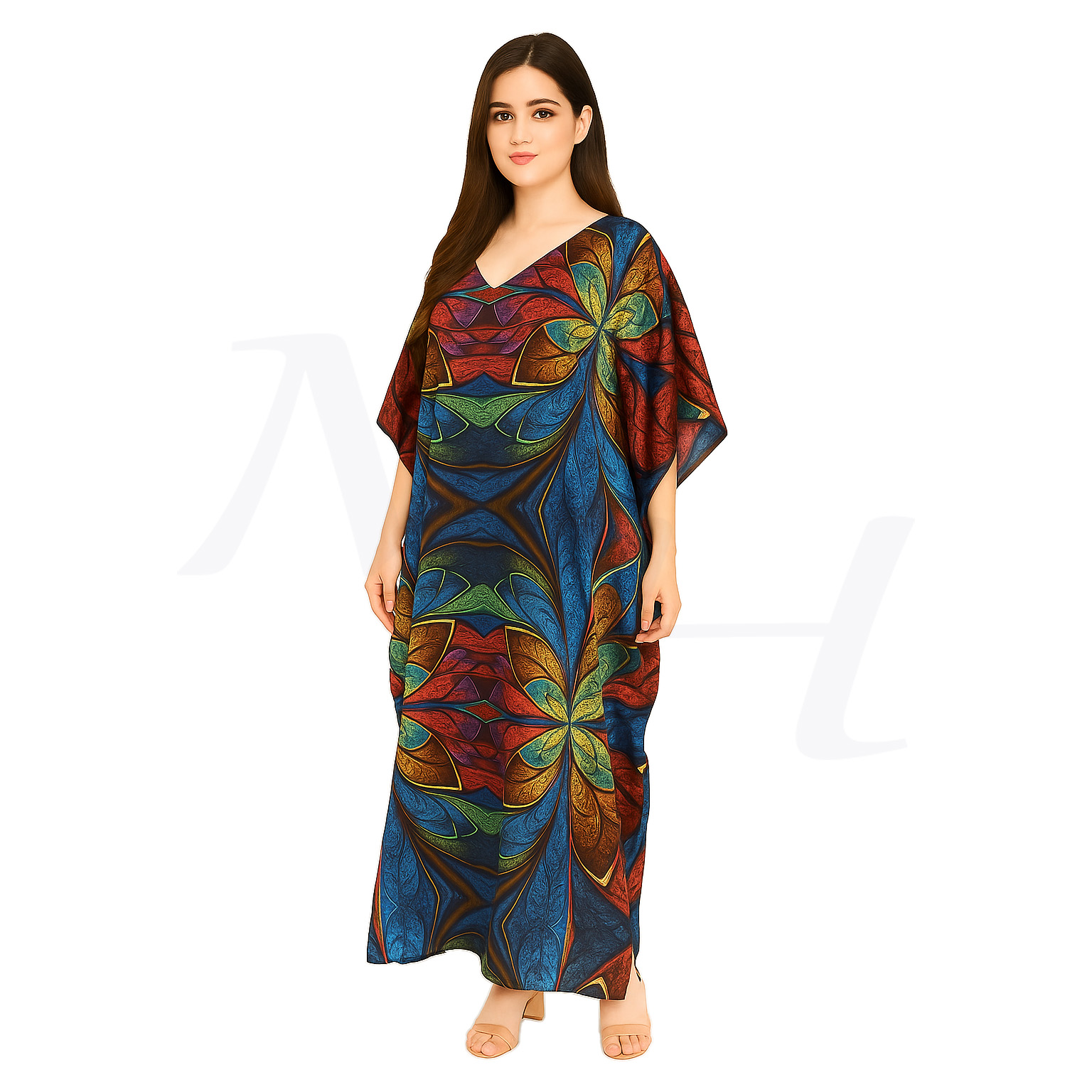 Mariposa Silk Kaftan - Image 3