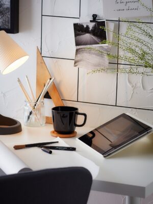 ikea study table lamp svallet dark grey white
