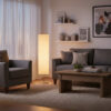 floor lamp magnarp ikea in the living room